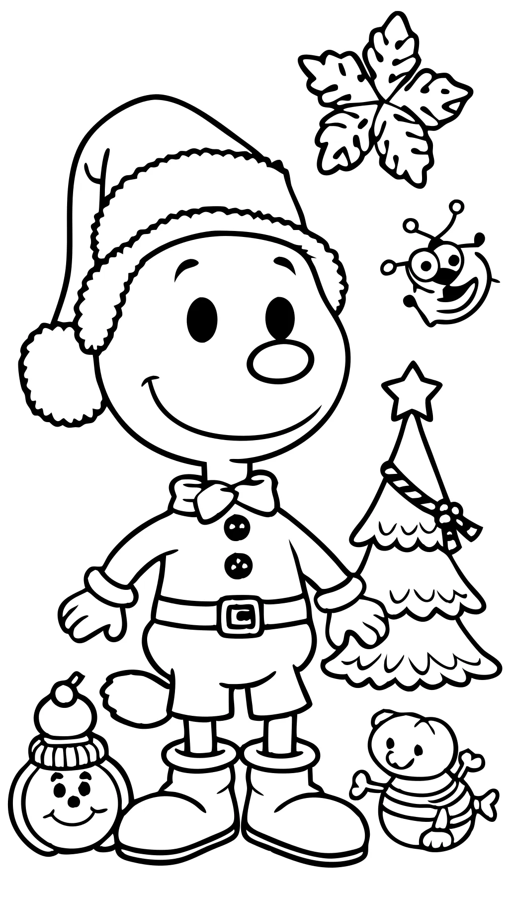 coloriages snoopy Noël